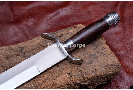 Hand-Forged Hunting Hanger Sword – Full-Tang 5160 Blade with Knuckle-Bow Guard