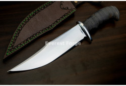 Hand-Forged Hunting Bowie, Clip Point