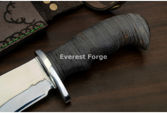 Hand-Forged Hunting Bowie, Clip Point