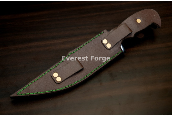 Hand-Forged Hunting Bowie, Clip Point