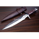 Hand-Forged Hunting Dagger, Rosewood Handle