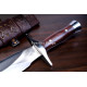 Hand-Forged Hunting Dagger, Rosewood Handle