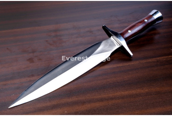 Hand-Forged Hunting Dagger, Rosewood Handle