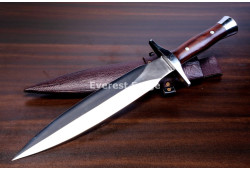 Hand-Forged Hunting Dagger, Rosewood Handle