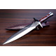 Hand-Forged Hunting Dagger, Rosewood Handle