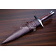 Hand-Forged Hunting Dagger, Rosewood Handle