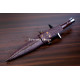 Hand-Forged Hunting Dagger, Rosewood Handle