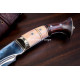 Hand-Forged Chainpure Kukri Knife, White Metal Fittings