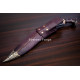 Hand-Forged Chainpure Kukri Knife, White Metal Fittings