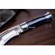 Hand-Forged Ang Khola Kukri Knife, Black Horn Handle