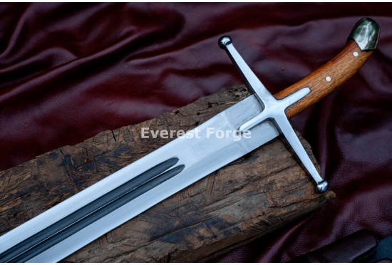 Hand-Forged Abu Bakr al-Siddiq Inspired Sword – Fullered 5160 Blade, Heritage Collector's Piece