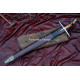 Hand-Forged Abu Bakr al-Siddiq Inspired Sword – Fullered 5160 Blade, Heritage Collector's Piece