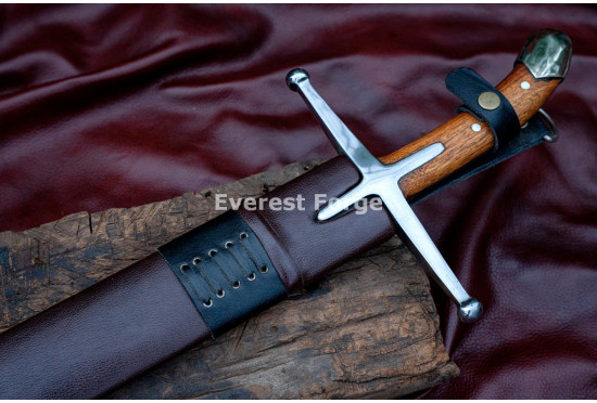 Hand-Forged Abu Bakr al-Siddiq Inspired Sword – Fullered 5160 Blade, Heritage Collector's Piece
