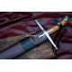 Hand-Forged Abu Bakr al-Siddiq Inspired Sword – Fullered 5160 Blade, Heritage Collector's Piece
