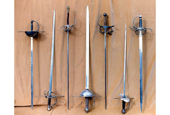Spanish Conquistador Cup-Hilt Rapier Sword – Custom Hand-Forged
