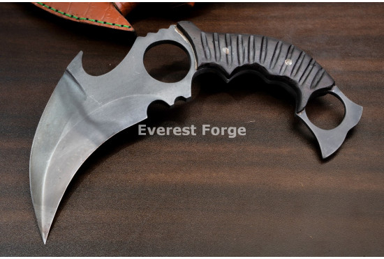 Hand-Forged Double Ring Karambit