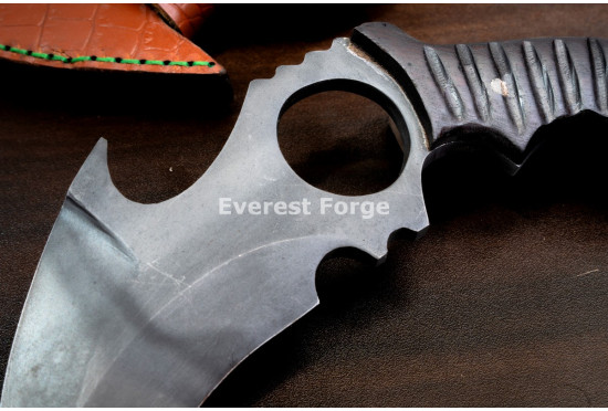 Hand-Forged Double Ring Karambit