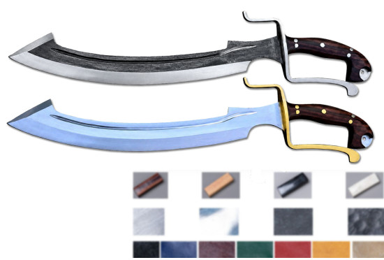 Hand-Forged Sekhmet's Claw D-Guard Khopesh, Configurable