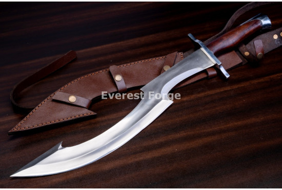 Hand-Forged Khopesh Sword, Hooked Point