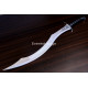 Hand-Forged Fantasy Khopesh, Sculpted Guard