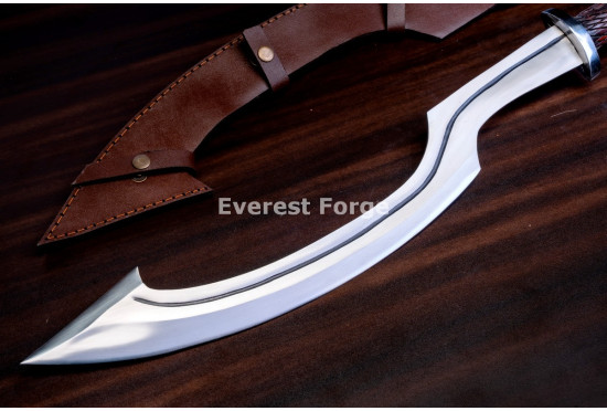 Hand-Forged Khopesh Sword, Single Fuller