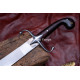 Hand-Forged Ottoman Kilij Sword – Full-Tang 5160 Curved Sabre with Rosewood Handle