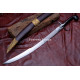Hand-Forged Ottoman Kilij Sword – Full-Tang 5160 Curved Sabre with Rosewood Handle