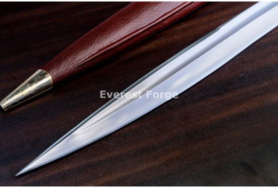 Hand-Forged Iberian Falcata Sword with Horse-Head Pommel