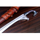 Hand-Forged Iberian Falcata Sword with Horse-Head Pommel