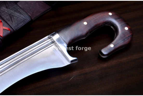 Hand-Forged Kopis Sword, Triple Fuller