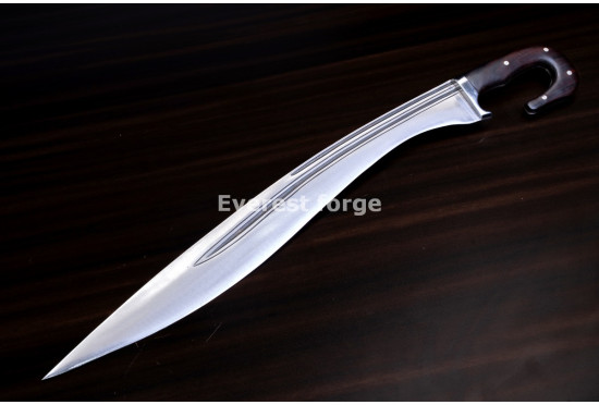 Hand-Forged Kopis Sword, Triple Fuller