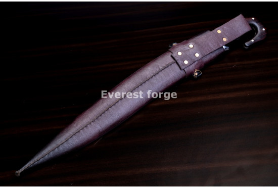 Hand-Forged Kopis Sword, Triple Fuller