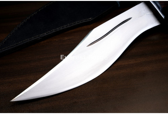Hand-Forged Recurve Knife, S-Guard Hilt