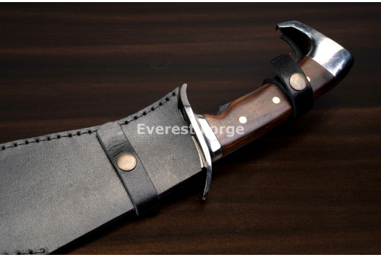 Hand-Forged Recurve Knife, S-Guard Hilt