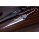 Hand-Forged Ninja Kunai Dagger, Ring Pommel