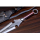 Hand-Forged Ninja Kunai Dagger, Ring Pommel