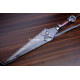 Hand-Forged Ninja Kunai Dagger, Ring Pommel