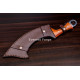 Hand-Forged Khopesh-Style Chopper, Ring Pommel
