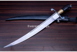 Hand-Forged Afghan Khyber Sword, Curved Blade