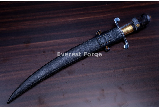 Hand-Forged Afghan Khyber Sword, Curved Blade