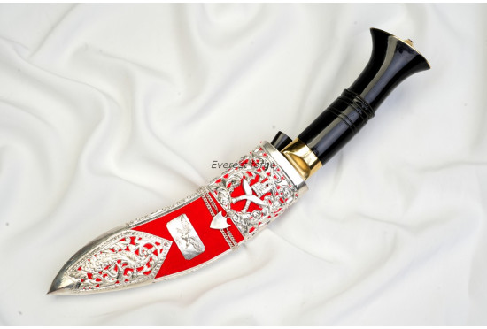 Kothimora Kukri – Flying Eagle Engraved Silver Scabbard khukuri
