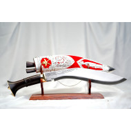 Kothimora Kukri/Khukuri – Royal Gurkha Rifles – Gold-Plated Badge 