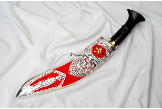 Kothimora Kukri/Khukuri – Royal Gurkha Rifles – Gold-Plated Badge 