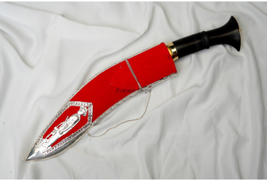 Kothimora Kukri/Khukuri – Royal Gurkha Rifles – Gold-Plated Badge 