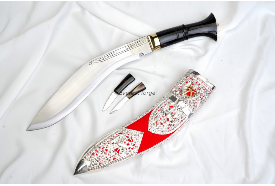 Kothimora Kukri/Khukuri – Gold-Plated Kukri Cross Badges
