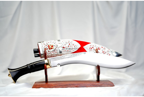 Kothimora Kukri/Khukuri – Gold-Plated Kukri Cross Badges