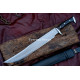 Hand-Forged Bowie Knife – Full-Tang 5160 Clip-Point Blade