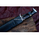 Hand-Forged Bowie Knife – Full-Tang 5160 Clip-Point Blade