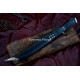Hand-Forged Bowie Knife – Full-Tang 5160 Clip-Point Blade