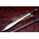 Hand-Forged Fantasy Leaf-Blade Sword, Hand-and-a-Half Hilt